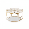 Elsie Petal Coffee Table With Marble Top