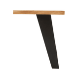 Valora Acacia Wood And Looped Iron Base Coffee Table