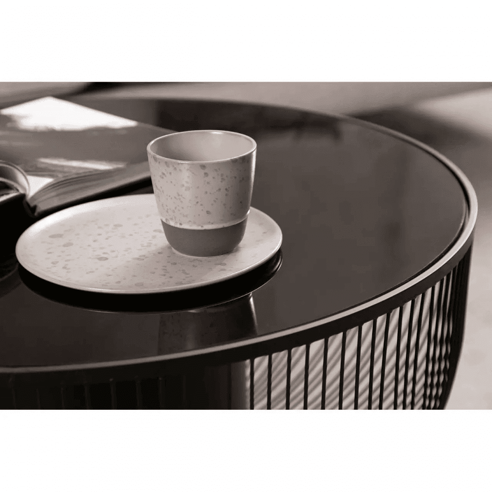 Edge Black Glass Coffee Table