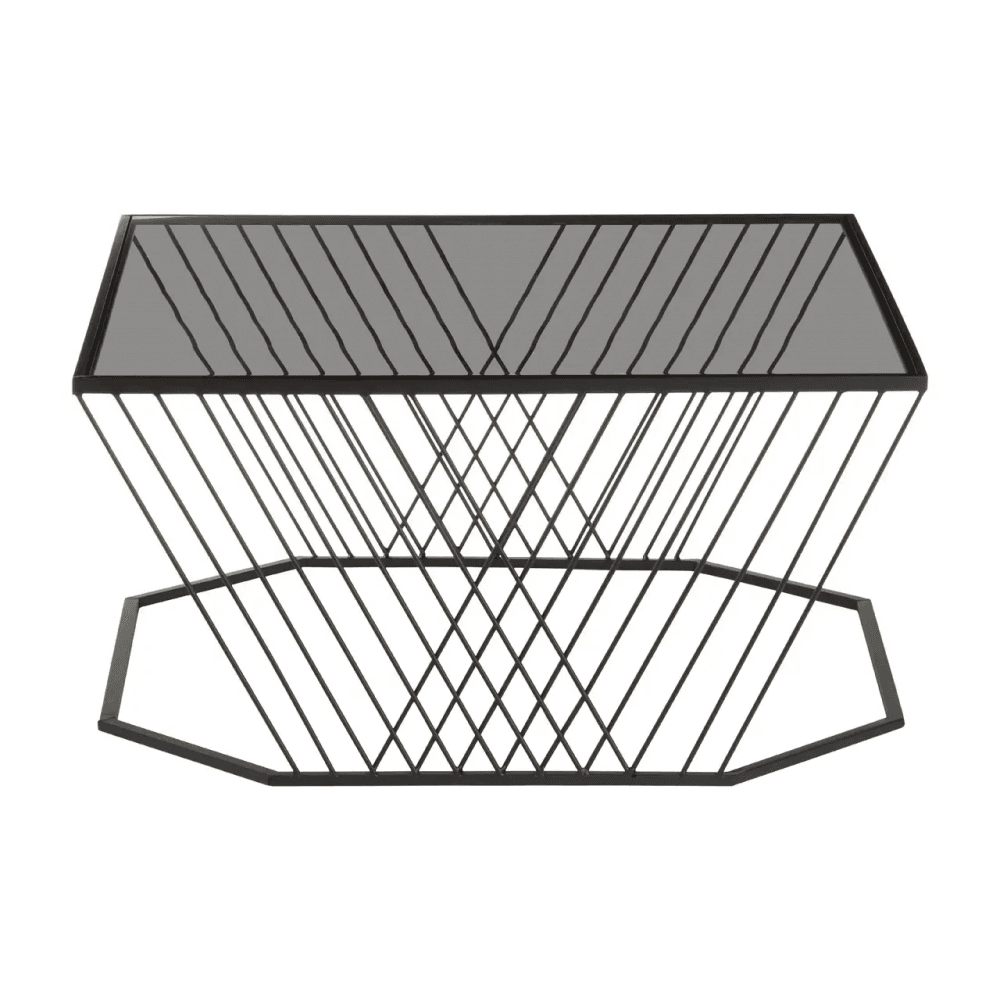 Edge Grey Glass Coffee Table