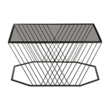 Edge Grey Glass Coffee Table