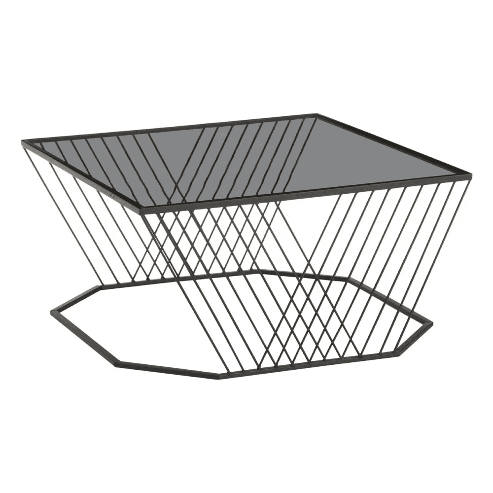 Edge Grey Glass Coffee Table