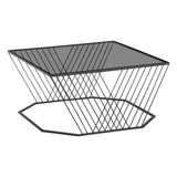 Edge Grey Glass Coffee Table