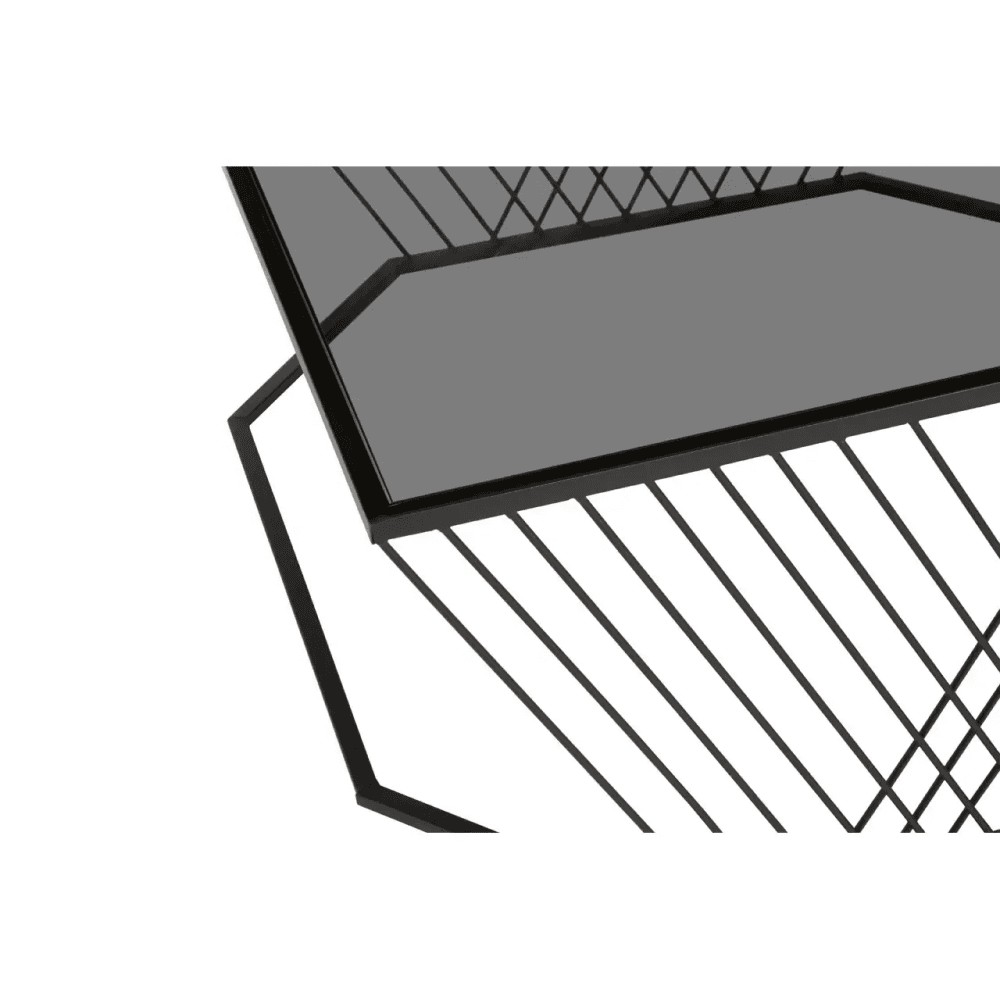 Edge Grey Glass Coffee Table