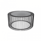 Edge Round Glass Coffee Table
