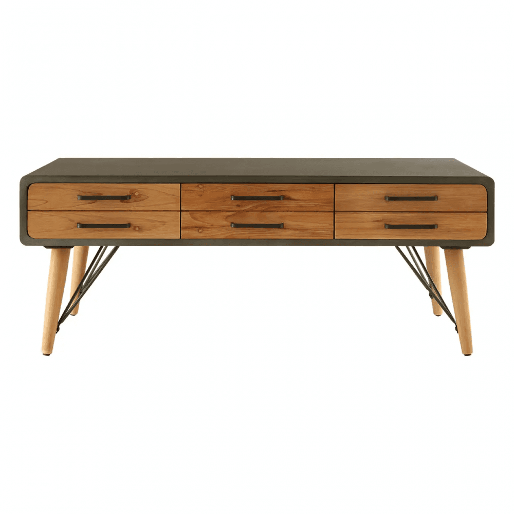 Haven Coffee Table with Six Drawers