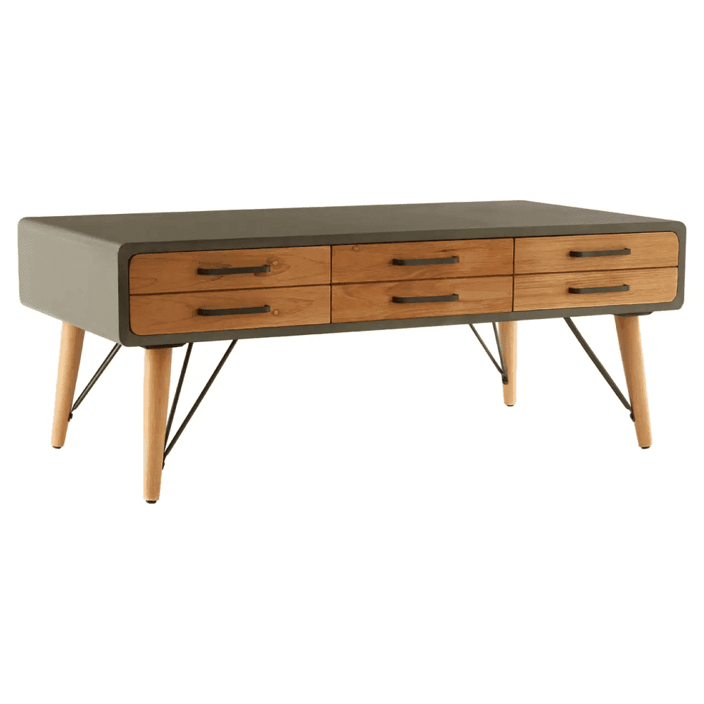 Haven Coffee Table with Six Drawers