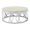 Afton White Marble Coffee Table