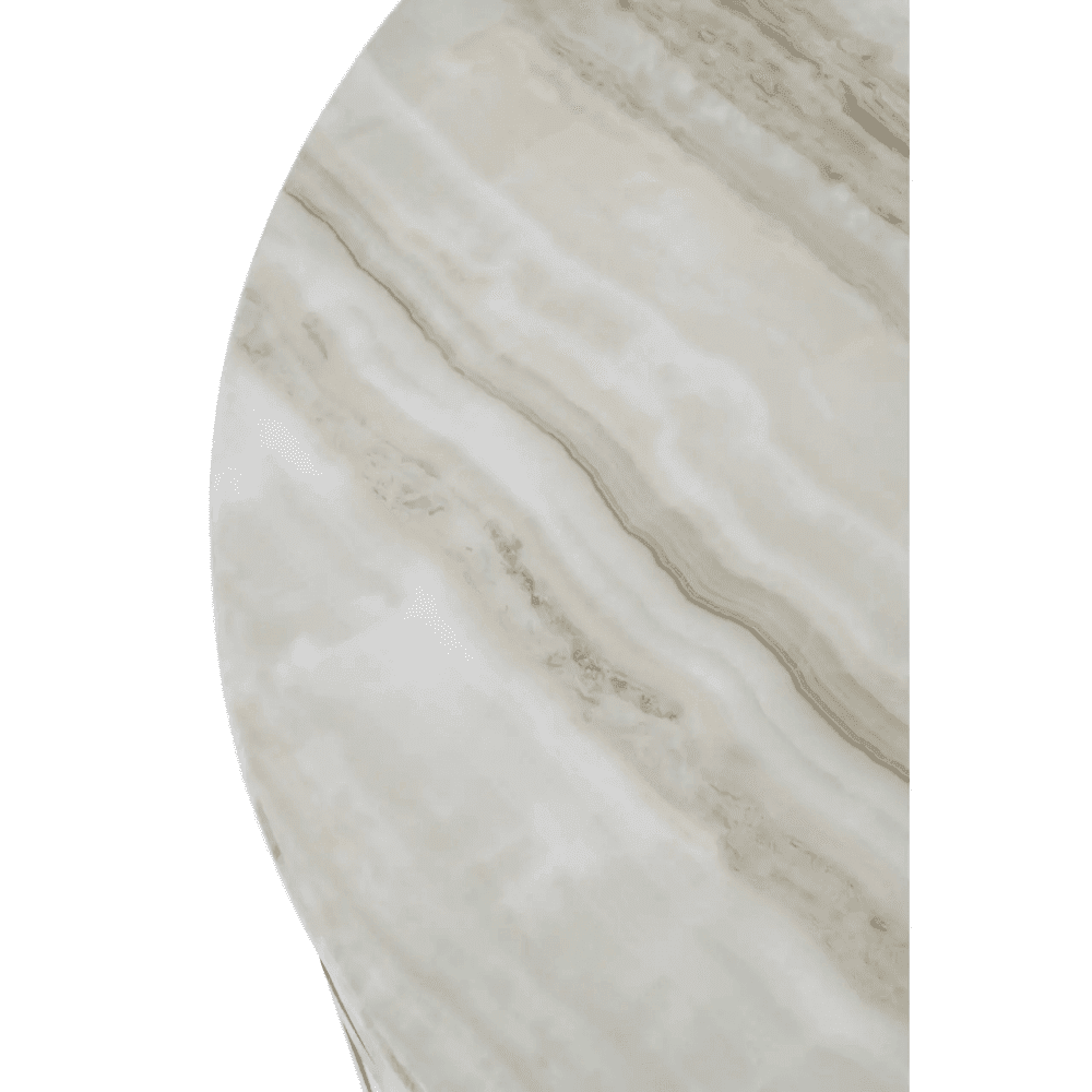 Afton White Marble Coffee Table