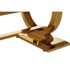 Elara Ivory White Marble Coffee Table