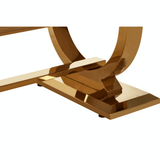 Elara Ivory White Marble Coffee Table
