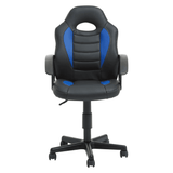 Mason Black And Blue PU Home Office Chair