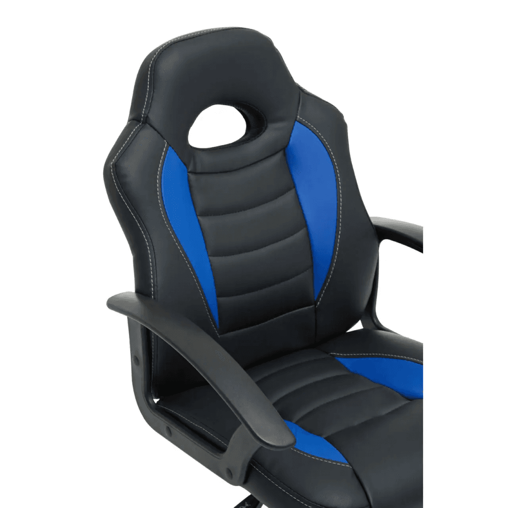 Mason Black And Blue PU Home Office Chair
