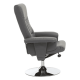 Danbury Grey Leather Recliner