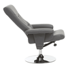 Danbury Grey Leather Recliner