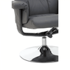 Danbury Grey Leather Recliner