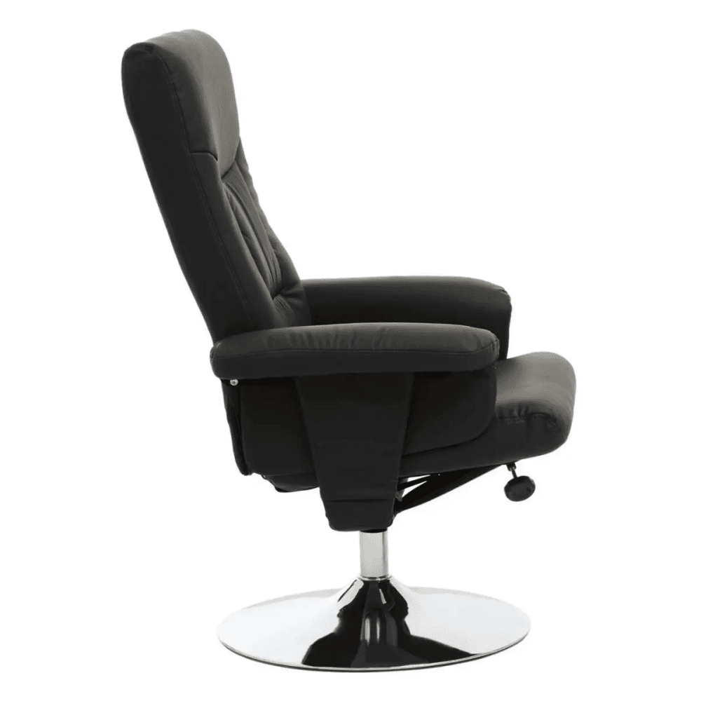 Danbury Black Leather Recliner