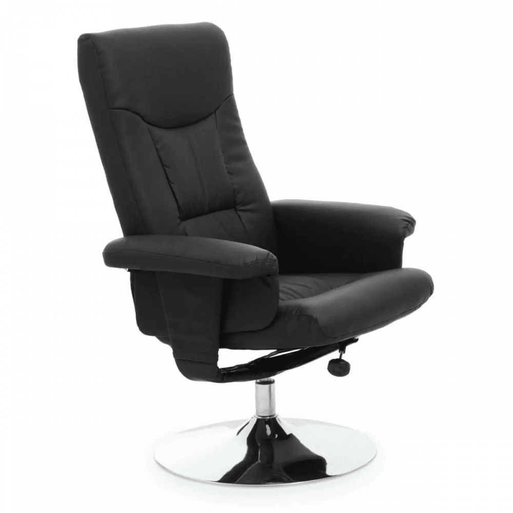 Danbury Black Leather Recliner