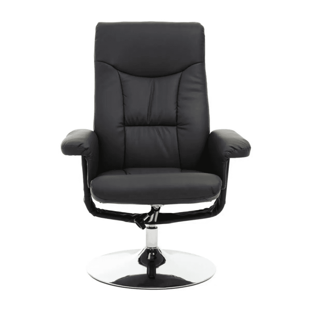 Danbury Black Leather Recliner