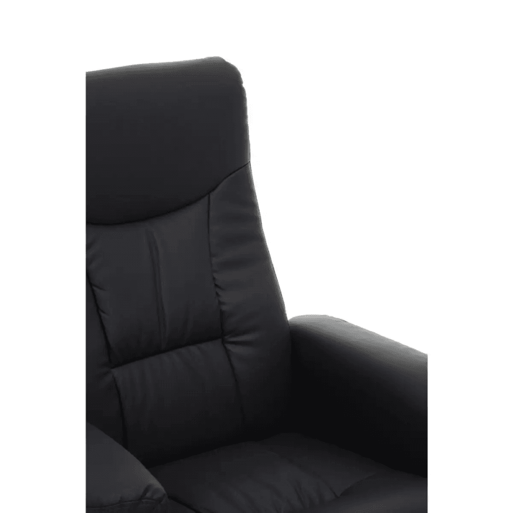 Danbury Black Leather Recliner