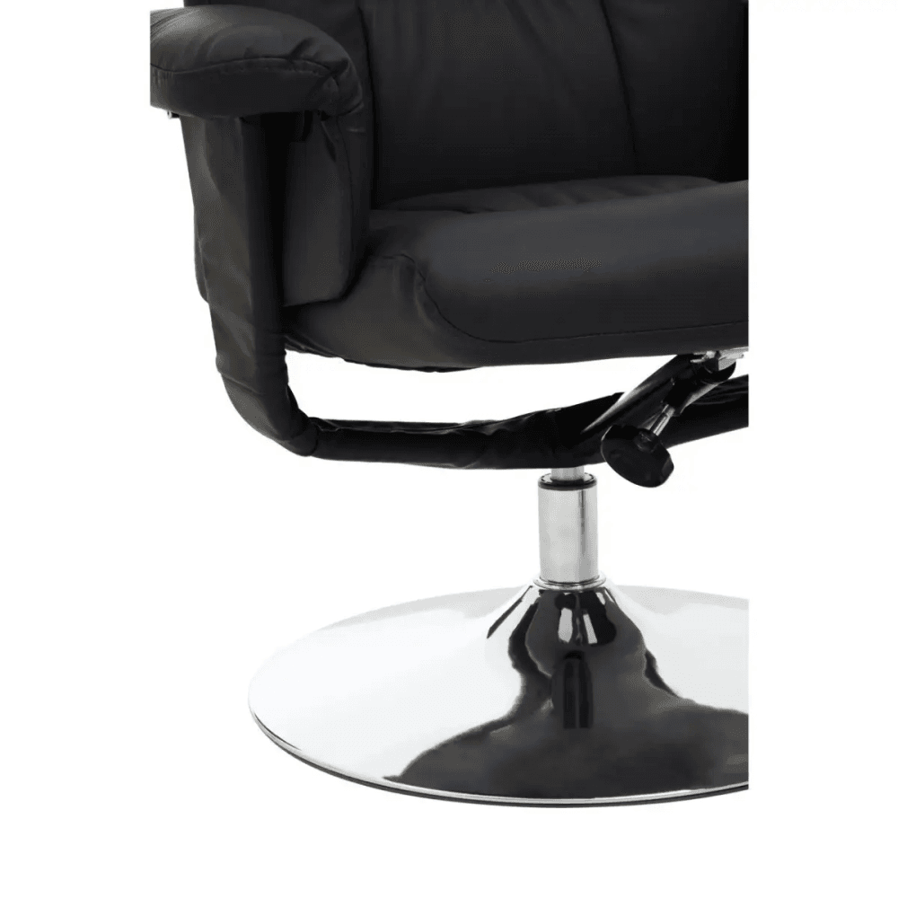 Danbury Black Leather Recliner