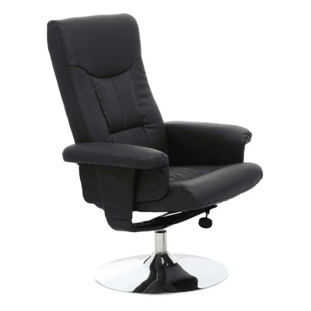 Danbury Black Leather Recliner