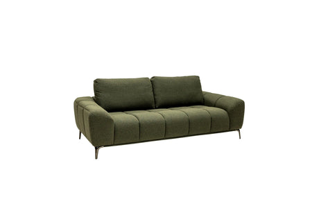 Hallie Fabric 3 Seater - Green
