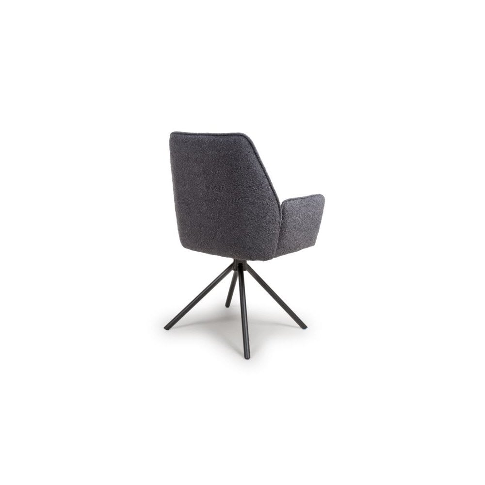 Uno Dining Chair Grey Boucle