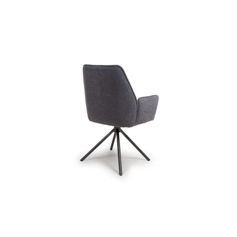 Uno Dining Chair Grey Boucle