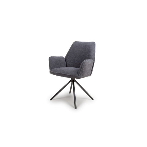 Uno Dining Chair Grey Boucle