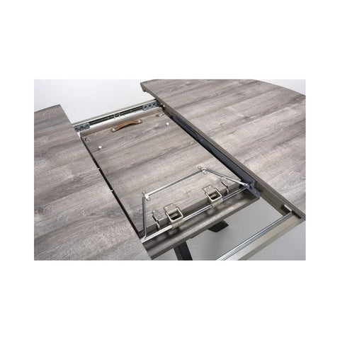 Manhattan Extending Round Table 1200-1600mm Grey