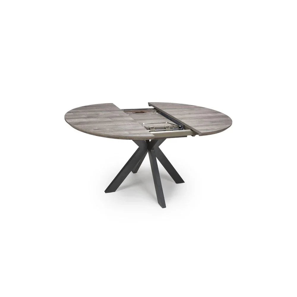 Manhattan Extending Round Table 1200-1600mm Grey