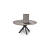 Manhattan Extending Round Table 1200-1600mm Grey