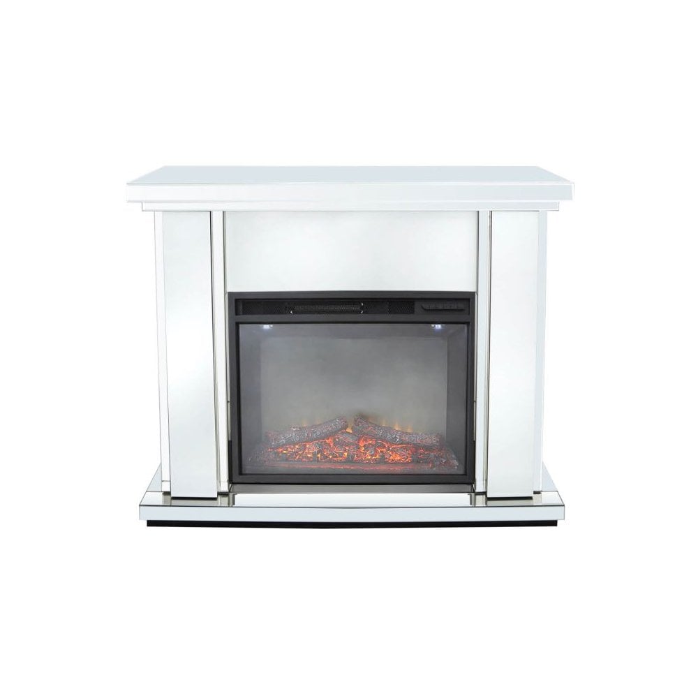 Large White Manhattan White Fire Surround-Fire Not Include