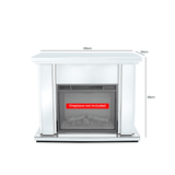 Large White Manhattan White Fire Surround-Fire Not Include