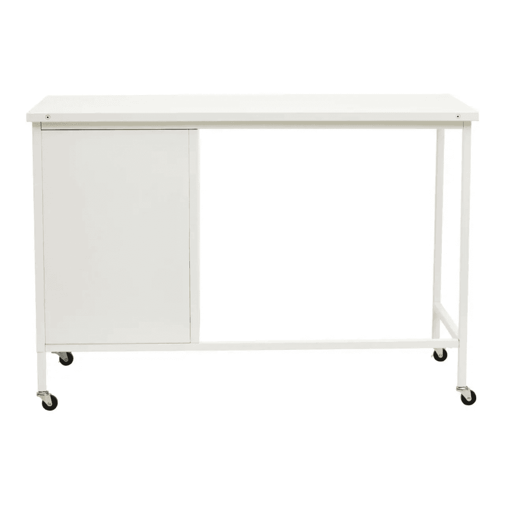 Marshall Three Drawer White Desk