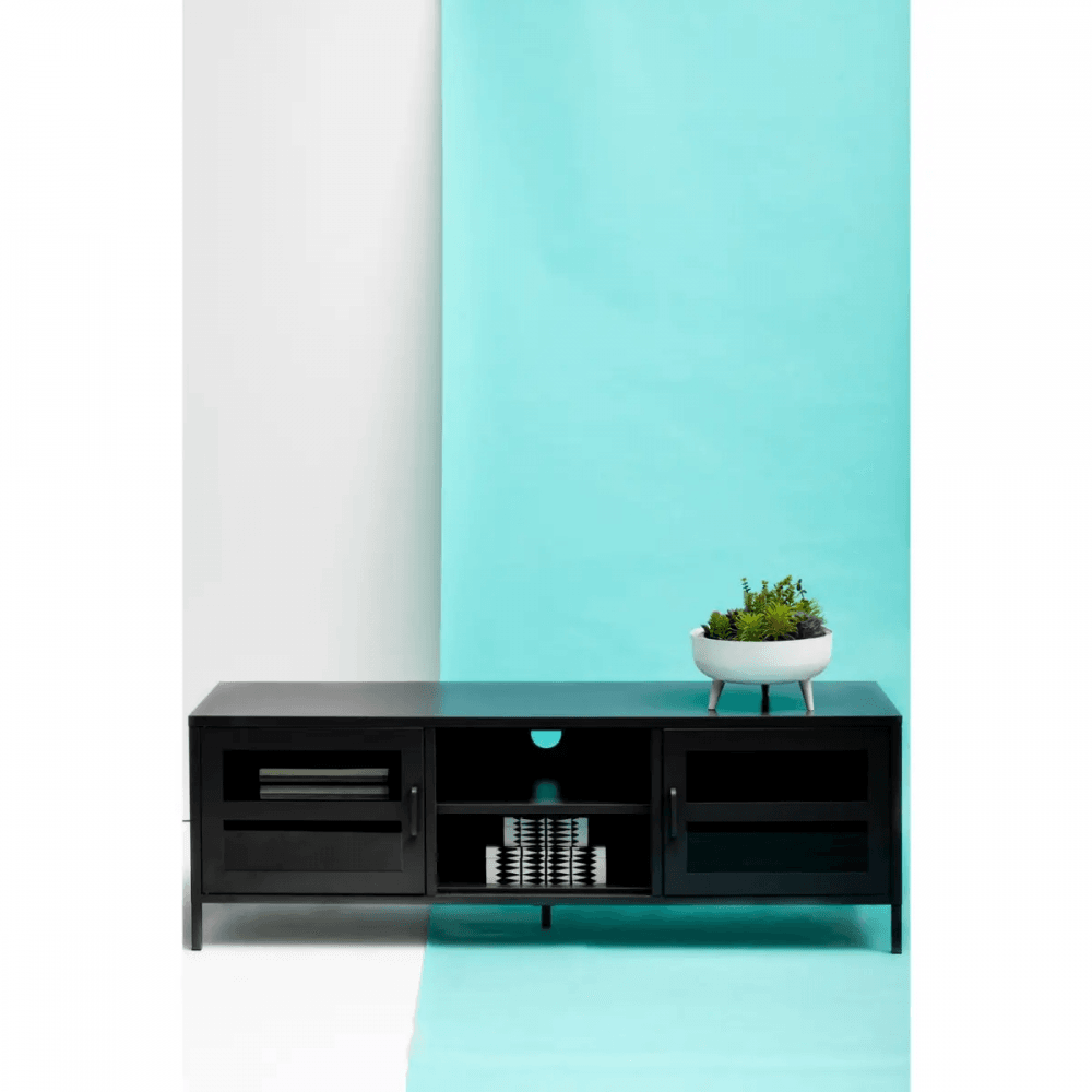 Ciel Two Door Black Media Unit