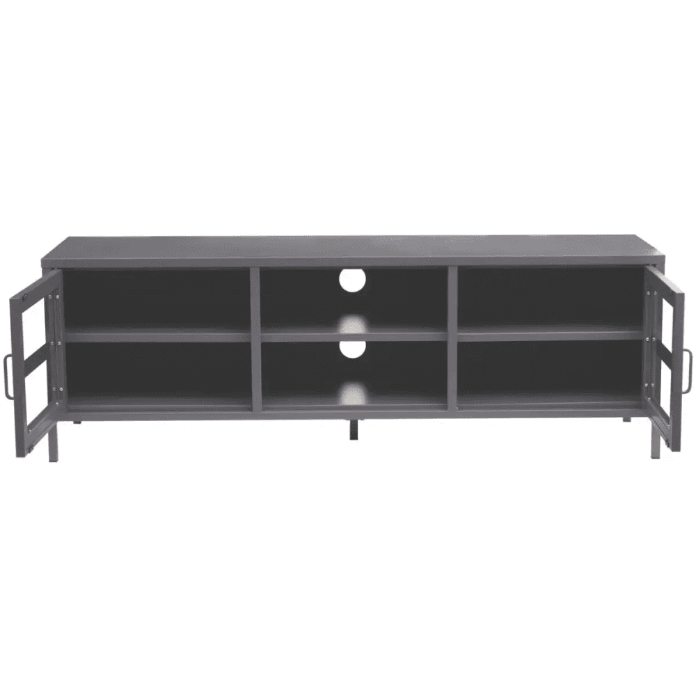 Ciel Two Door Grey Media Unit
