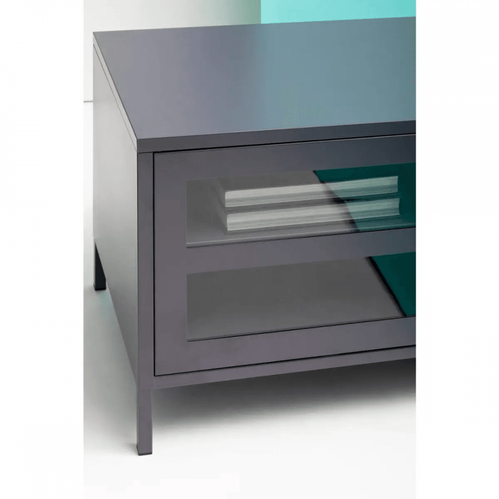 Ciel Two Door Grey Media Unit