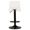 Elara Acrylic and Black Metal Bar Stool