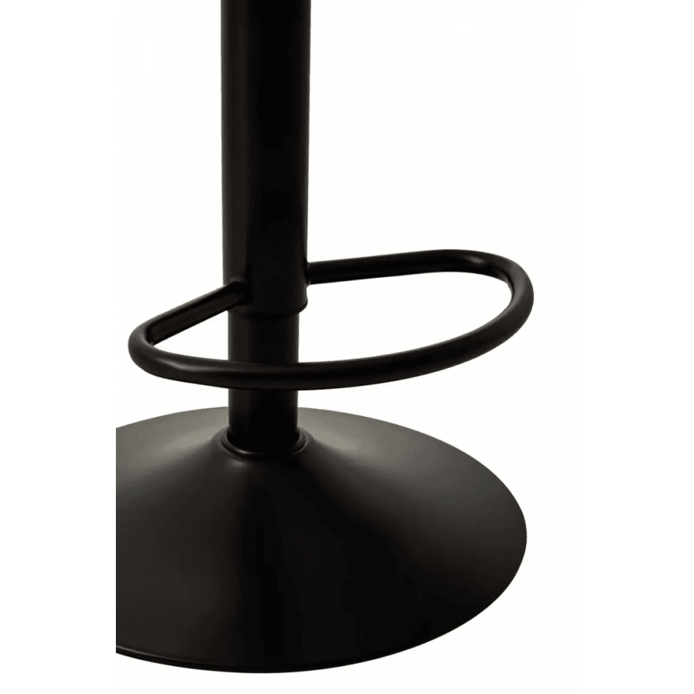 Elara Acrylic and Black Metal Bar Stool