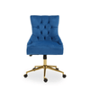 Marcella Blue Velvet Home Office Chair