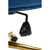 Marcella Blue Velvet Home Office Chair