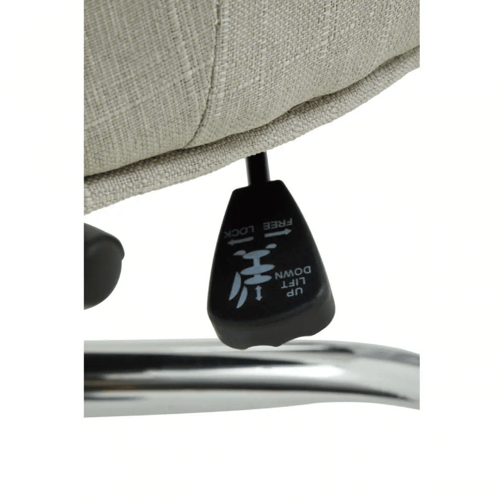 Marcella Natural Velvet Home Office Chair