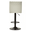 Elara High Back White Leather Effect Bar Chair