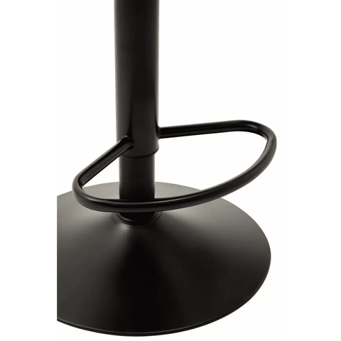 Elara High Back White Leather Effect Bar Chair