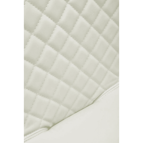 Elara High Back White Leather Effect Bar Chair