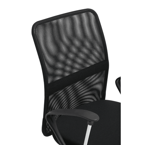 Orion Black Home Office Chair With Chrome Arms
