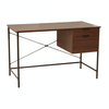 Hawthorn Dark Walnut Veneer Desk With Drawers