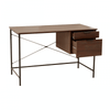 Hawthorn Dark Walnut Veneer Desk With Drawers
